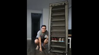 9Tier Shoe Rack DIY Assembly [upl. by Eldnik]