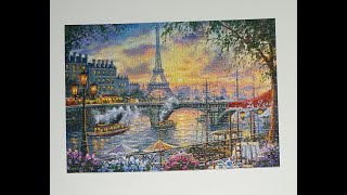 Time lapse 500 piece puzzle Tea time in Paris by Castorland [upl. by Livi]