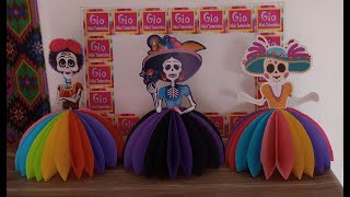 como hacer una catrina para adornar en Dia de Muertos [upl. by Brotherson]