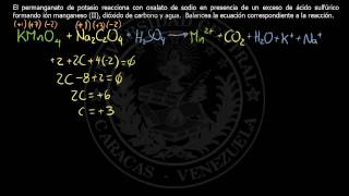 Balanceo RedOx en medio ácido  12  UCV [upl. by Madalena]