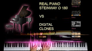 Real Steinway vs VSTi Vintage D Ivory Black Pianoteq [upl. by Nathaniel]