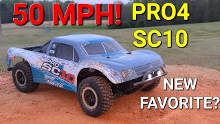 PRO4 SC10 Joins the 50 MPH club New FAVORITE RC [upl. by Enirehtahc]