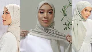 First PINLESS HIJAB with MAGNETIC TECHNOLOGY Tutorial  TheMonogram Collection by TheJasmine [upl. by Bennir]