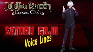 Jujutsu Kaisen Cursed Clash  Satoru Gojo ENGLISH  JAPANESE Voice Sounds  Young Version [upl. by Wiebmer]