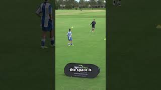 Evade Pass amp Receive Warm Up ⚽️ footballdrills [upl. by Alsworth465]