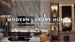 Modern Luxury 26x65ft Terrace House InteriorDesign 2storey Modern House Tour surrounded by Greens [upl. by Lexi383]