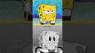 SpongeBob goes black amp white ⚫️⚪️  shorts [upl. by Bove649]