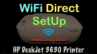 HP DeskJet 3630 WiFi Direct SetUp Wireless Scanning review [upl. by Smitty]