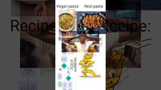 Vegan pasta vs real pasta 💀 [upl. by Iclek]