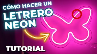 ¿COMO DISEÑAR UN LETRERO NEON [upl. by Anehc706]