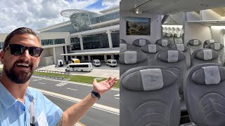 Touring Orlando International Airport MCO New Terminal C amp NORSE Dreamliner  Restaurants amp Food [upl. by Eedrahs]