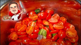 Tomatensauce aus frischen Tomaten  Giovannis Küche [upl. by Biggs]