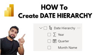 How To Create A Date Hierarchy in Power BI [upl. by Valli]