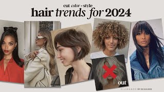 2024 HAIR TRENDS  Cut  Color  Styling [upl. by Clerc]