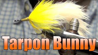 Tarpon Bunny Fly Tying  Simple Tarpon Fly For Sight Fishing Giant Florida Keys Tarpon [upl. by Gnaht]