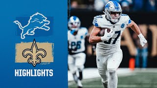 Sam LaPortas BIG game leads the Lions to the win over the Saints  2023 Week 13 Game Highlights [upl. by Dyun]