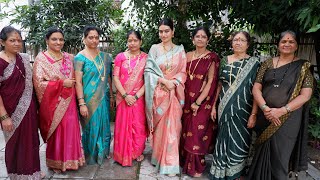 Hartalika Vrat Pooja🍃🕉️saree Collection❤️Uttar pooja [upl. by Elbart]