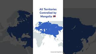 All Territories Controlled by Mongolia 🇲🇳 history mongolia empire [upl. by Norry]