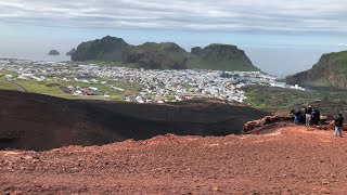 Exploring the Eldfell Volcano in Heimaey Iceland [upl. by Oiramrej]