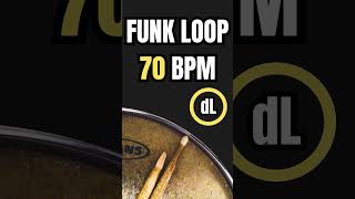 Funk Drum Groove Loop 70 BPM drums drumsloop drumbeat [upl. by Anigue]