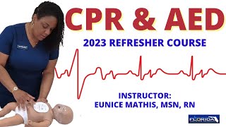 CPR amp AED Refresher Course with Nurse Eunice Adult Child and Infant [upl. by Arimlede]