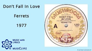 Dont Fall In Love  Ferrets 1977 HQ Lyrics MusiClypz [upl. by Apeed]