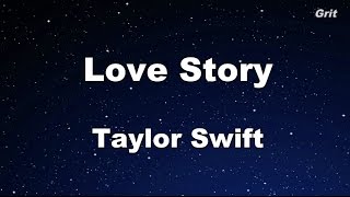 Love Story  Taylor Swift Karaoke【With Guide Melody】 [upl. by Asilahs571]