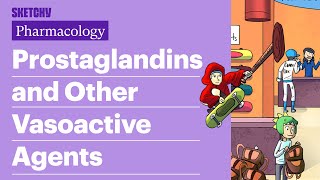 Prostaglandins and Other Vasoactive Agents Pharmacology  USMLE Step 1  Sketchy Medical [upl. by Wisnicki]