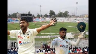 Pakistan vs Bangladesh test 2 day 3 khurram shahzad take 5 wickets liton das century [upl. by Anertal918]