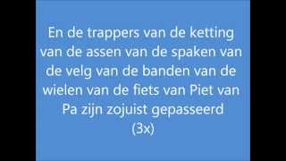 De fiets van Piet van Pa HD kwaliteit Lyrics [upl. by Grimbal]