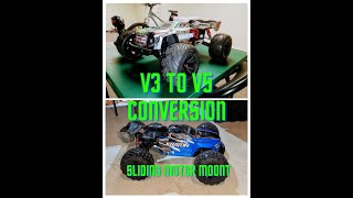 V3 to V5 Arrma Kraton 6s Conversion Motor Mount Swap 18 Scale RC Help [upl. by Terces]