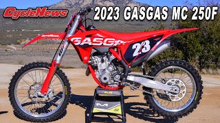 2023 GasGas MC 250F  250 Shootout  Cycle News [upl. by Warrenne575]