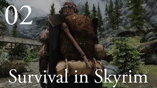 Survival in Skyrim Hardcore Modded Skyrim Ep 2  quotHypothermiaquot [upl. by Leuas613]