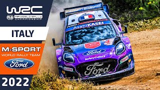 MSport Ford WRC Rally Highlights  Ford Puma Rally1  WRC Rally Italia Sardegna 2022 Saturday [upl. by Rutherford]