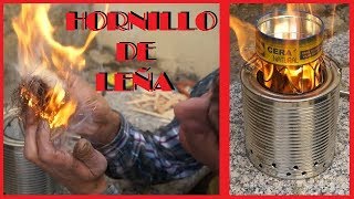 Hornillo de Gas de Madera ► Tutorial FÁCIL y RÁPIDO [upl. by Yrneh]