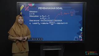 PEMBAHASAN SOAL 1 MATEMATIKA PERSENTIL DATA TUNGGAL DAN DATA BERKELOMPOK JUMRIATI S Pd  M Pd [upl. by Axela]