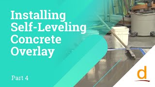 How to Install Self Leveling Concrete Overlay  Part 4 [upl. by Edmee]