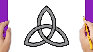 How to draw a triquetra symbol [upl. by Harper]