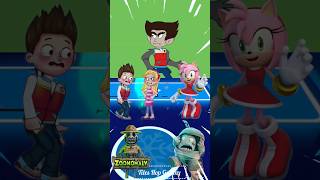 Scary Paw Patrol 🆚 Sonic 🆚 Zoonomaly 🆚 Oddbods Exe X Coffin Dance Tiles Hop shorts coffindance [upl. by Alyekahs851]