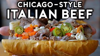 ChicagoStyle Italian Beef from The Bear  Binging with Babish [upl. by Antonin60]