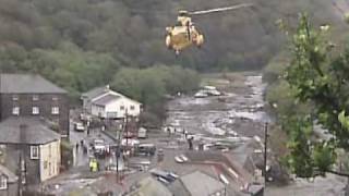 Boscastle Floods Footage from the BBC [upl. by Atiugram]