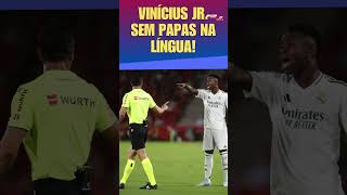 quotNÃO POSSO FALAR CONTIGOquot VINÍCIUS JÚNIOR quotENSINA REGRAquot AO ÁRBITRO EM EMPATE DO REAL [upl. by Tteltrab237]