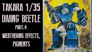 Pt4 Building painting and weathering a classic anime Takara Votoms DivingBeetle model kit [upl. by Aila136]