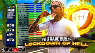 The Official BEST LOCKDOWN BUILD IN NBA2K24  BEST BADGES The best shooting lock build NBA 2K24 [upl. by Etnemelc813]