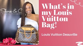 Louis Vuitton Deauville Bag Review [upl. by Harwin]