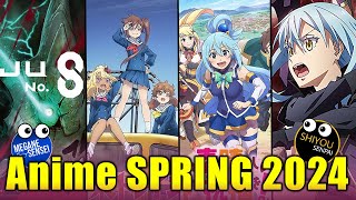 Daftar Anime Spring 2024 Baku Hantam Anime Bagus  Bareng Shiyou [upl. by Olegna23]