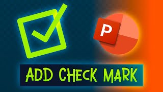 How to Insert a Check Mark or Checkbox in PowerPoint Video Tutorial [upl. by Anerda]