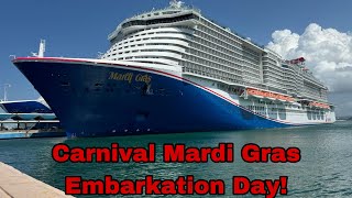 Carnival Mardi Gras I Day 1 Embarkation [upl. by Haron]