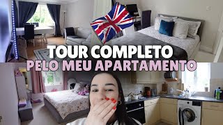 TOUR DETALHADO PELO MEU APARTAMENTO 🏠 NA INGLATERRA  COMPRAS DE SUPERMERCADO PARA A SEMANA 🛒🇬🇧 [upl. by Ail]