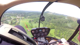 Schweizer 300 pilot transition to Robinson R44  Emergency Procedure training [upl. by Hepsoj]